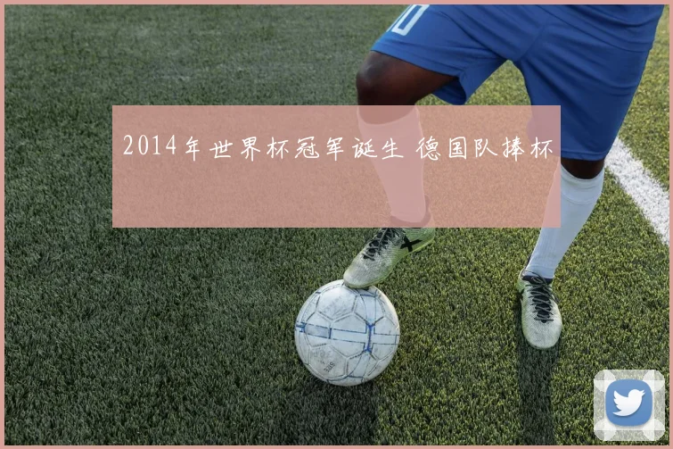 2014年世界杯冠军诞生 德国队捧杯